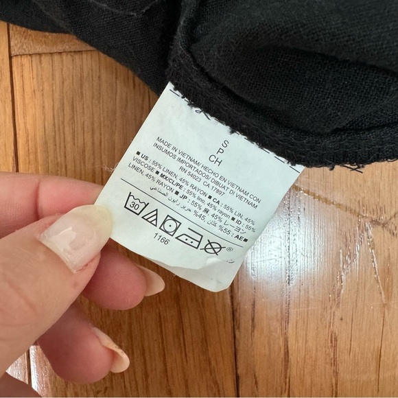 Old Navy Linen Romper Black Size Small - Picture 4 of 8